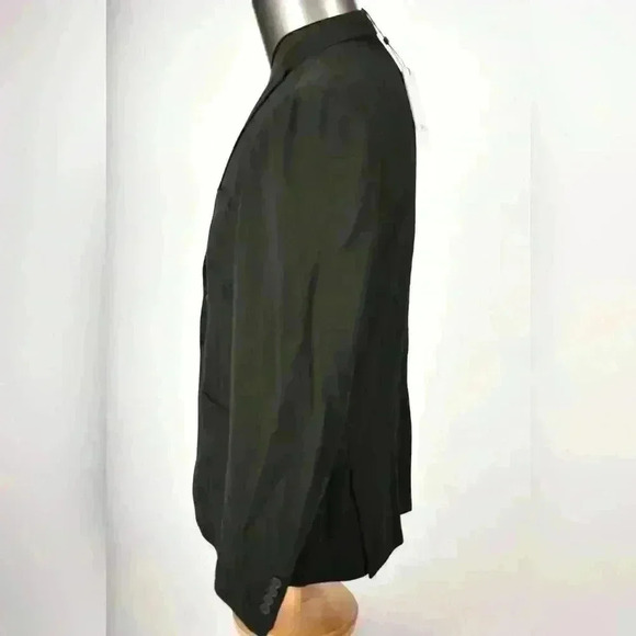 NWT SELECTED HOMME Black  Viscose Nylon Stretch Slim Fit Soft Blazer Jacket 40R - Picture 2 of 12